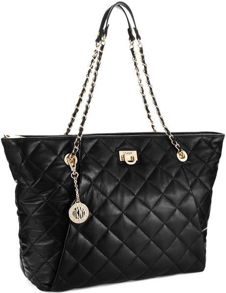 Dkny Gansevoort Quilted Shoulder Bag in Black | Lyst