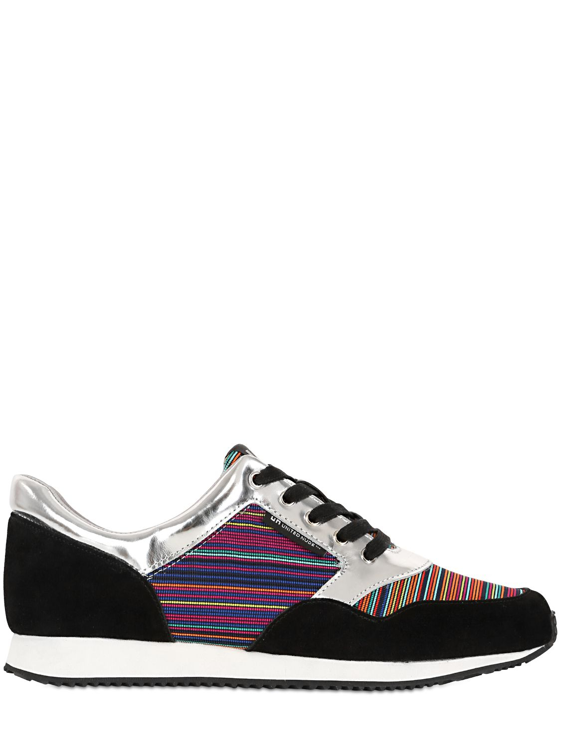 United Nude Leather Elastic Sneakers For Lvr In Black Multi Save