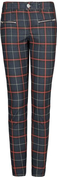 mango check trousers