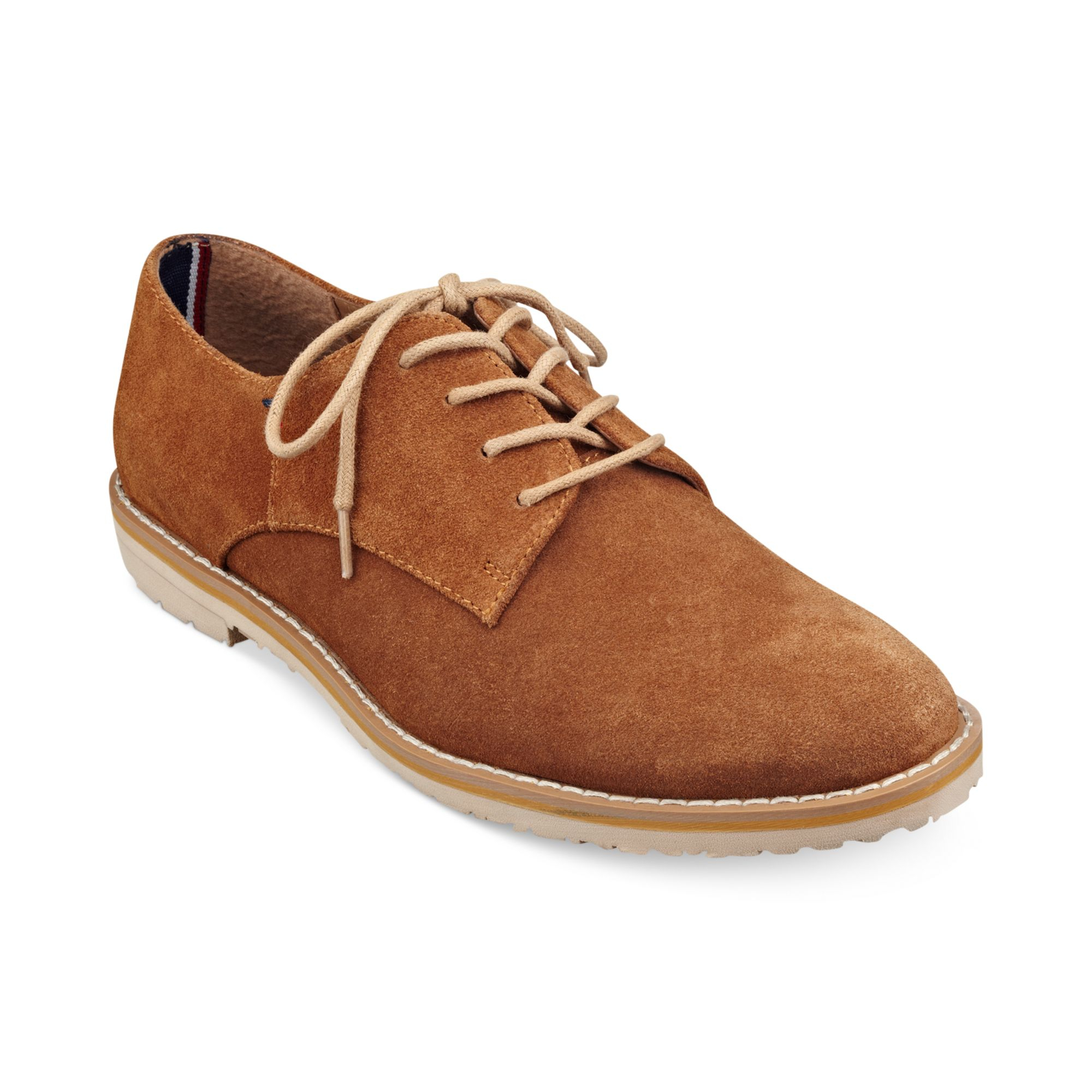 tommy hilfiger men's essential suede lace up derby oxfords
