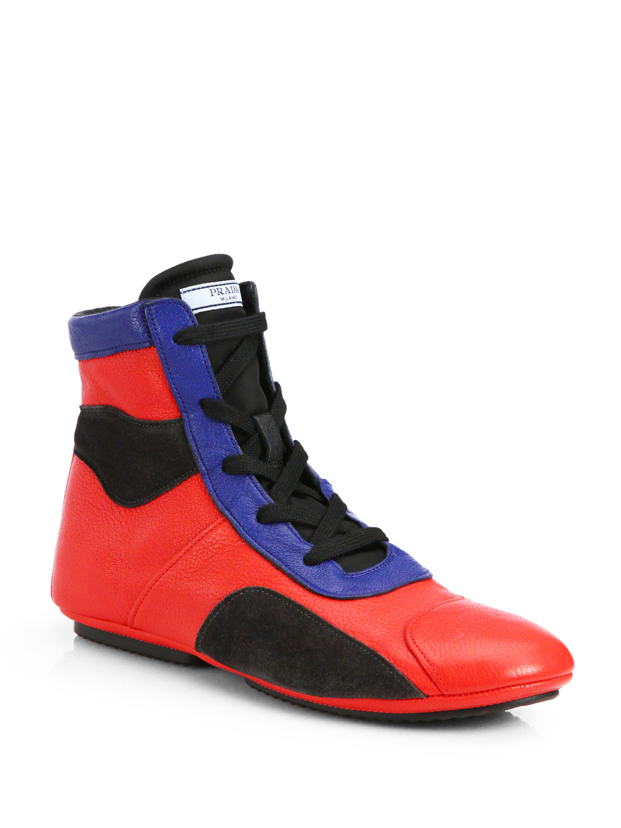 hightop prada shoes