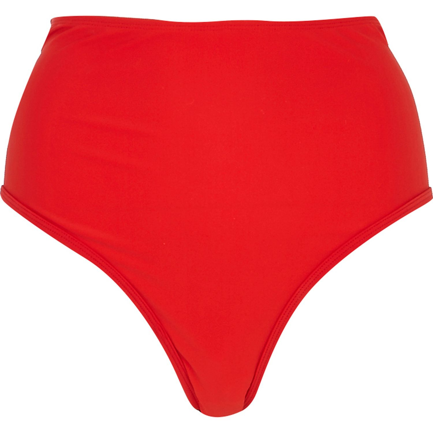 River Island Red Katie Eary High Waisted Bikini Bottoms In Red Lyst 