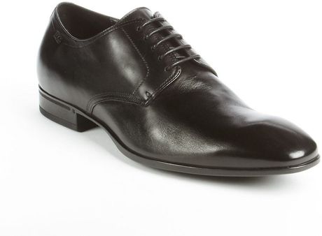 Hugo Boss Veros Leather Dress Shoes in Black for Men | Lyst