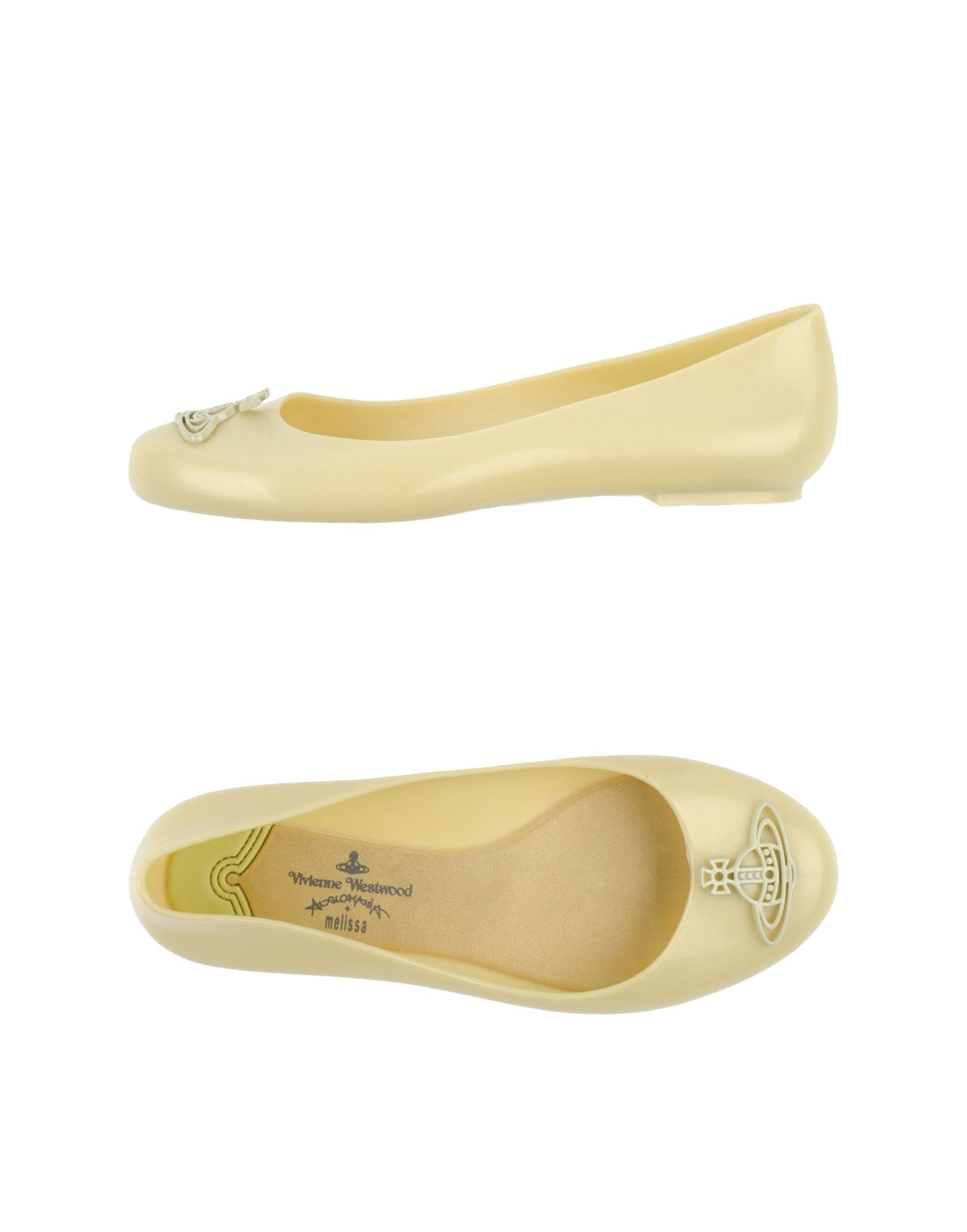 Vivienne Westwood Anglomania Vivienne Westwood Anglomania Melissa Ballet Flats In Yellow Light