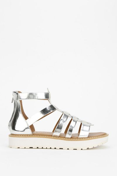 Dolce Vita Zippy Platform Fisherman Sandal in Silver | Lyst
