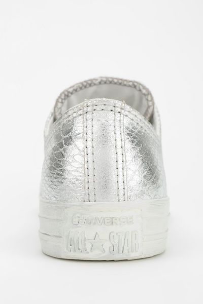 silver converse womens