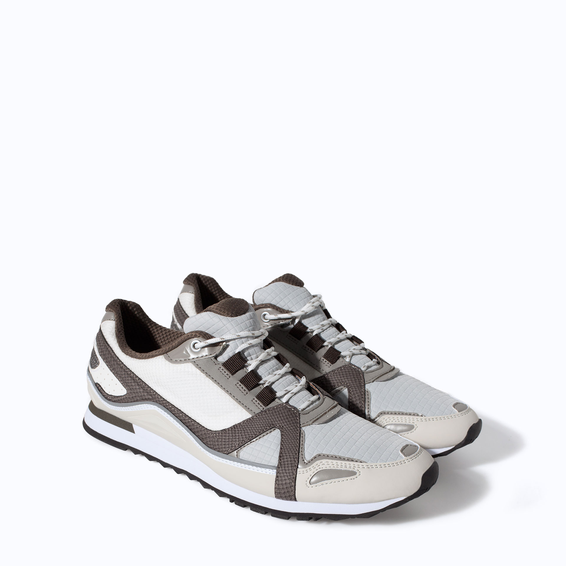 Zara Running Shoes in Gray for Men (Ecru) Lyst