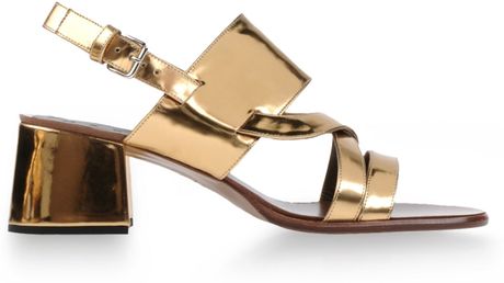 marni gold shoes
