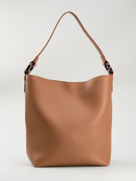 Perrin Paris Classic Shoulder Bag in Brown | Lyst