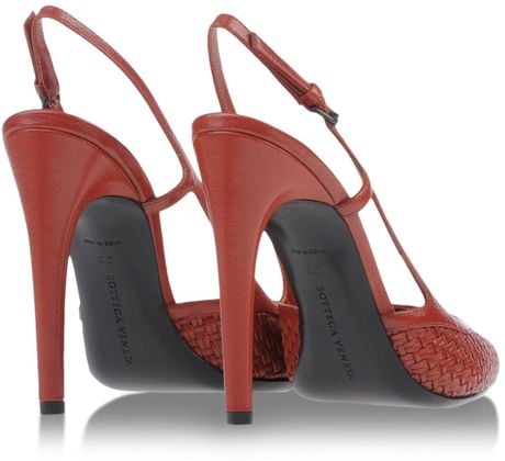 red bottega veneta shoes