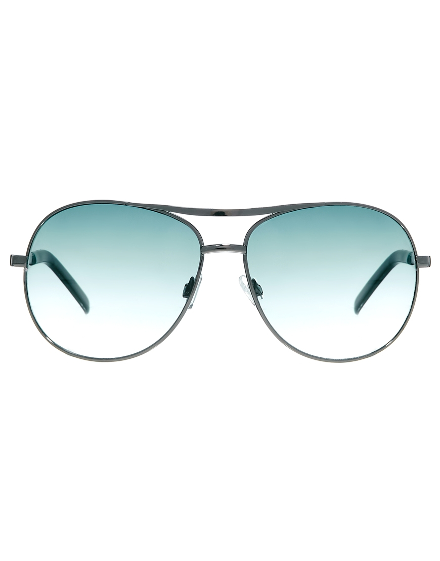 River Island Sunglasses with Coloured Lens in Blue for Men (Metalgrey) Lyst