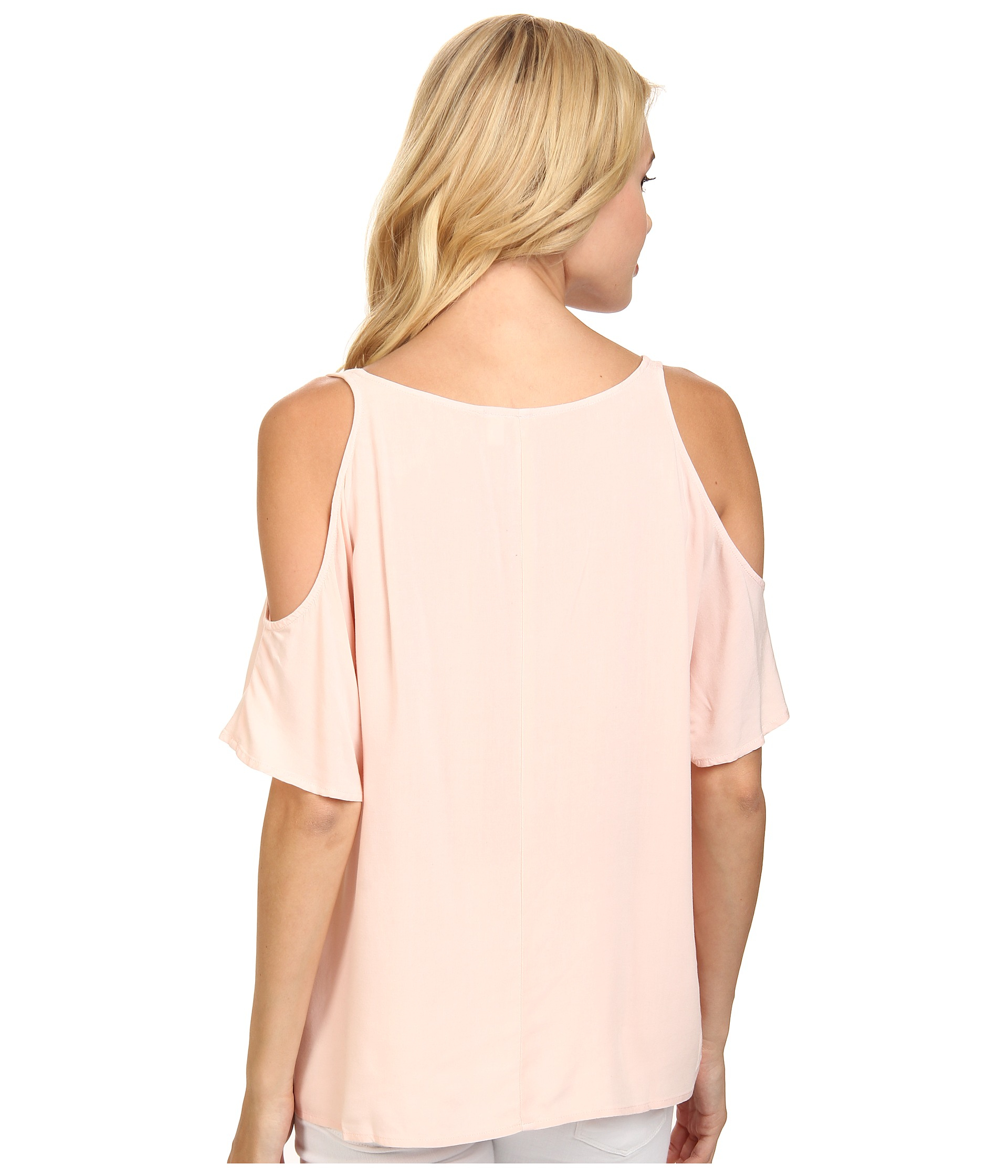 C C California Cold Shoulder Top In Pink Lyst