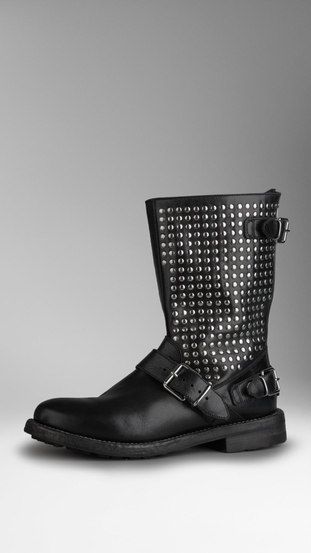 burberry black hurr boots