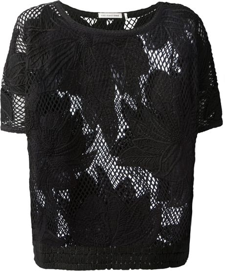 Etoile Isabel Marant Calice Crochet Top in Black | Lyst