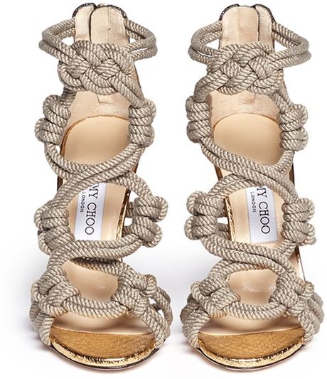 jimmy choo rope sandals