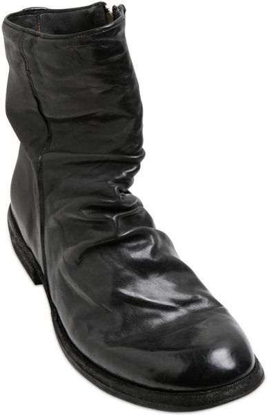 leather boots wrinkles
