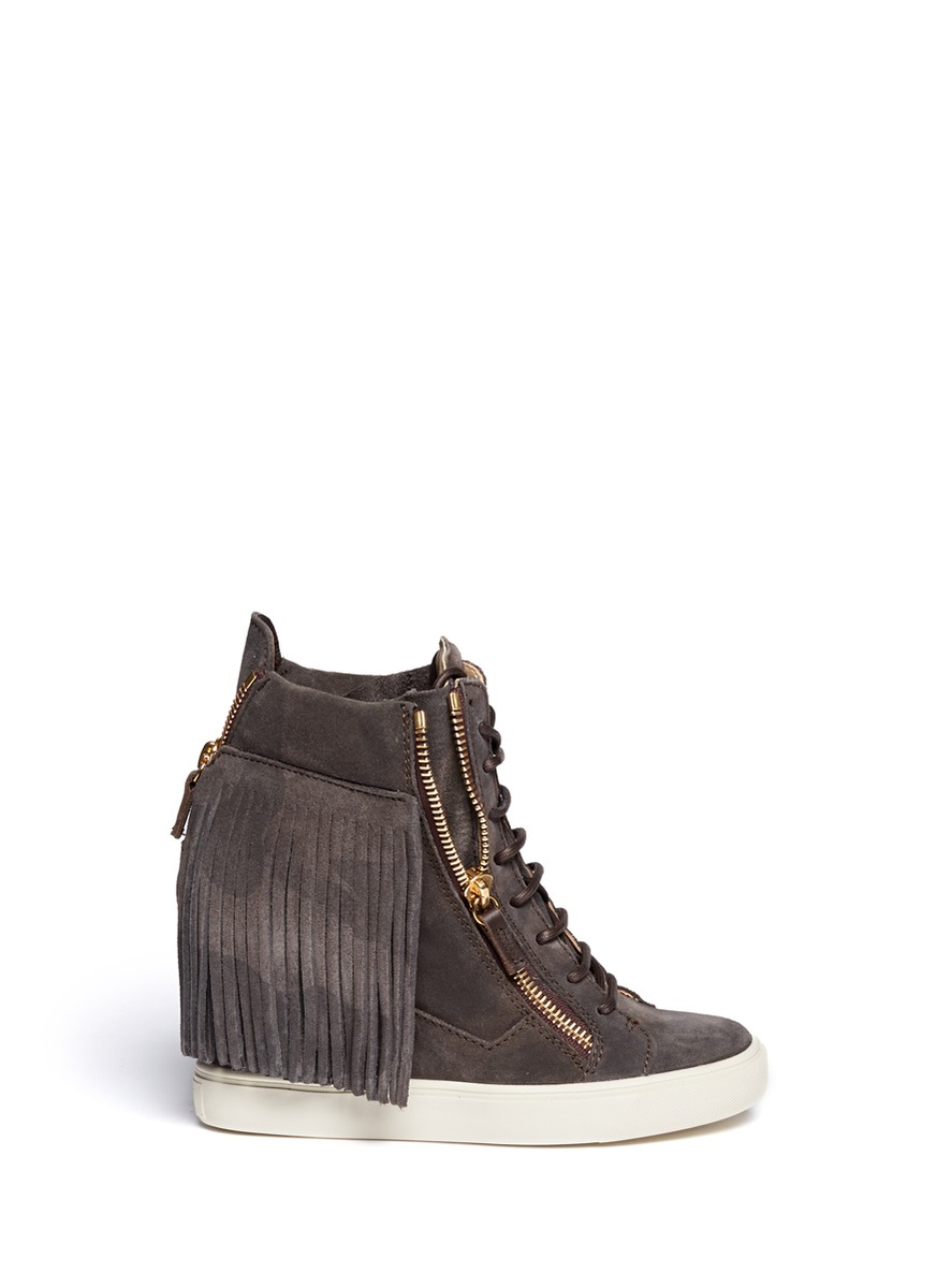 giuseppe zanotti suede sneaker