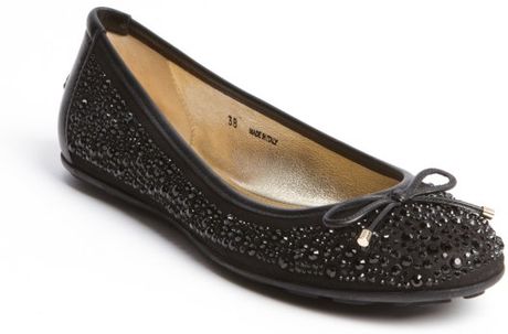 jimmy choo weber crystal ballerina flat