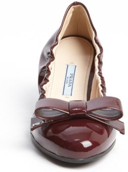 burgundy patent leather prada sneakers
