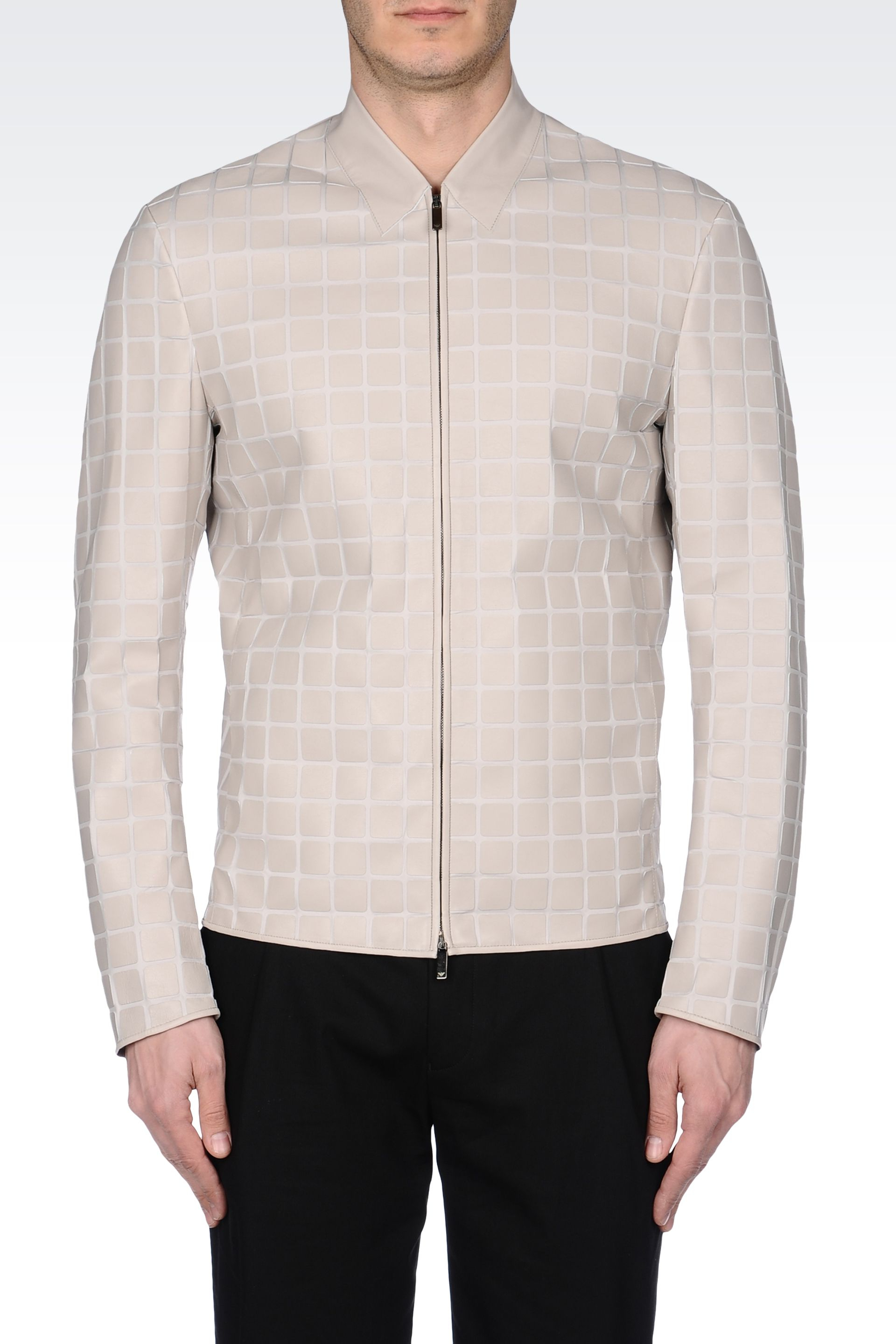 LEATHER JACKET EMPORIO leather jacket emporio: