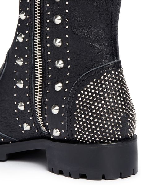 alexander mcqueen boots studs