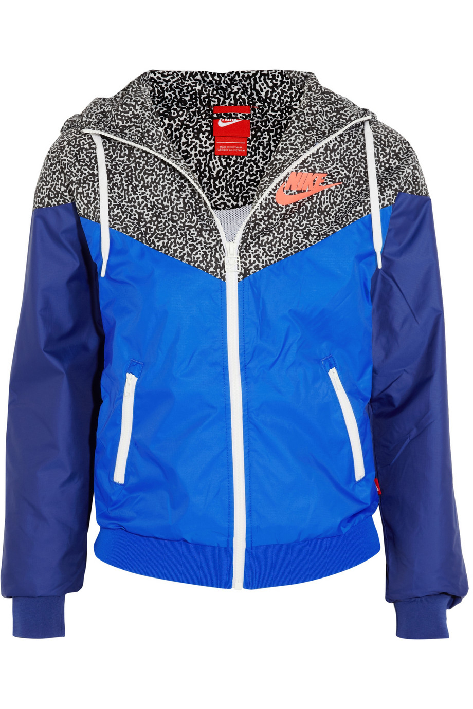 Nike Windrunner-Aop Printed Shell Hooded Jacket in Blue | Lyst