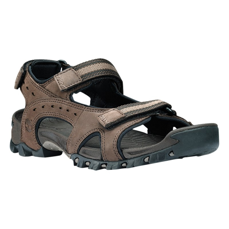 Timberland Wakeby Leather Sandals in Brown for Men | Lyst