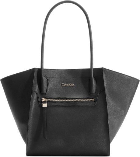 calvin klein key item signature tote