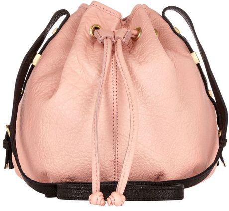 River Island Light Pink Leather Duffle Bag in Pink | Lyst