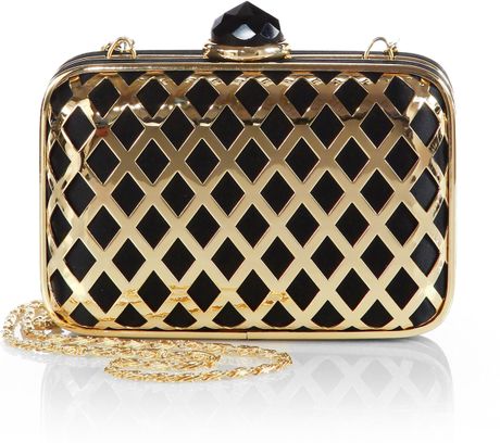 black minaudiere clutch