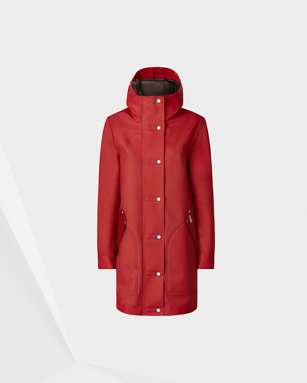 Lyst Hunter Women S Original Rubberised Hunting Coat In Red