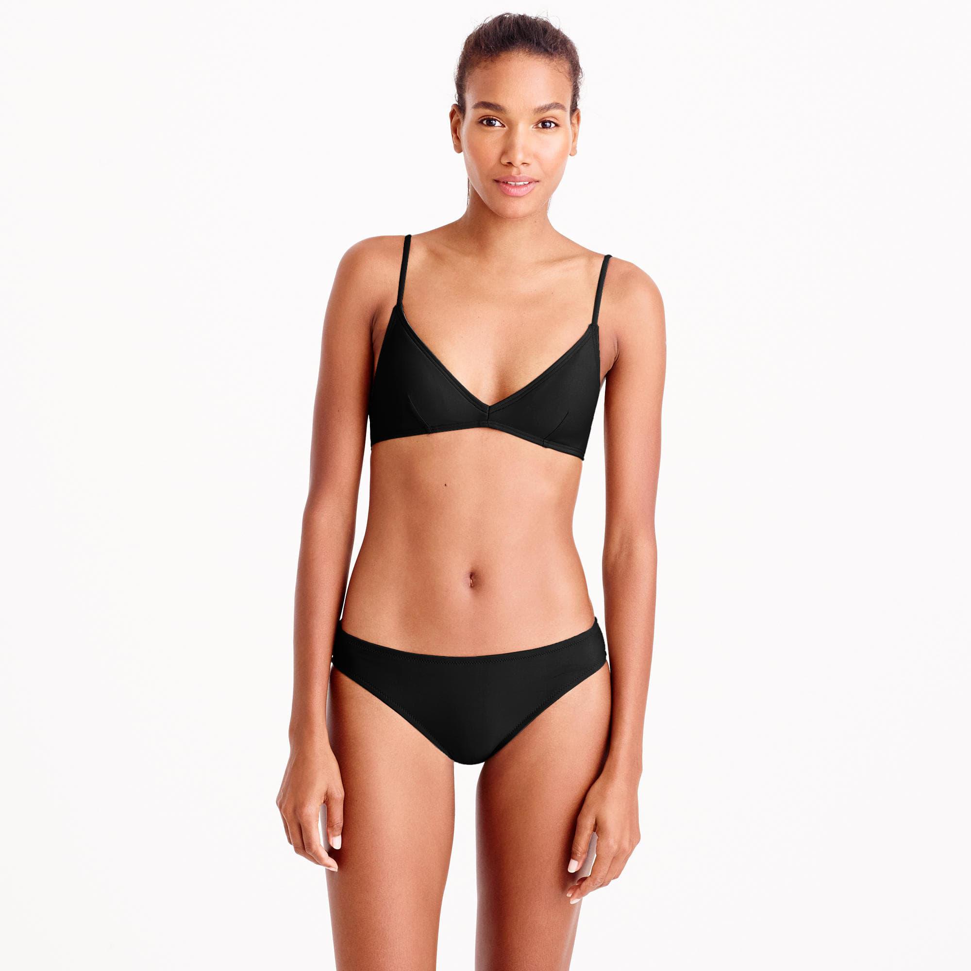 Lyst J Crew French Bikini Top In Black