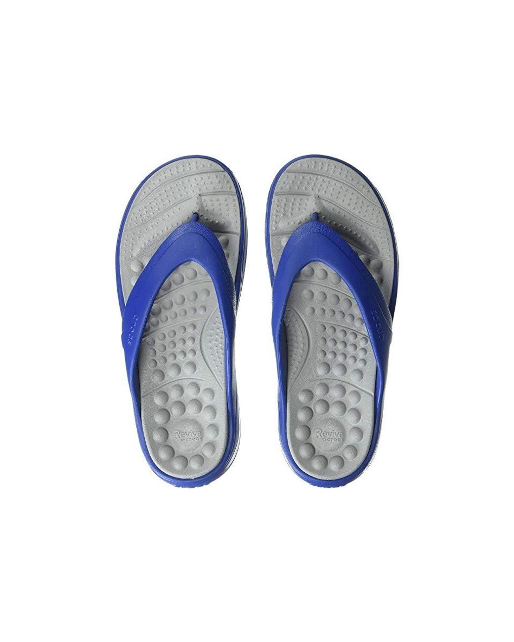 Crocs™ Reviva Flip (blue Jean/light Grey) Sandals in Blue - Save 7% - Lyst