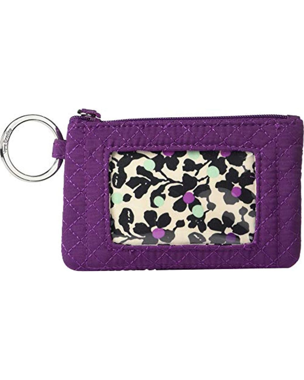 Vera Bradley Iconic Zip Id Case in Purple Lyst