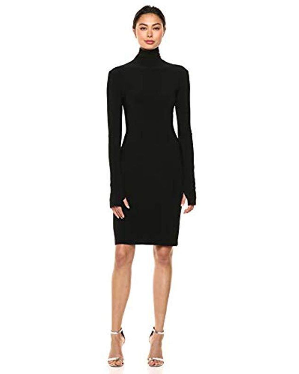 norma kamali halter turtle gown