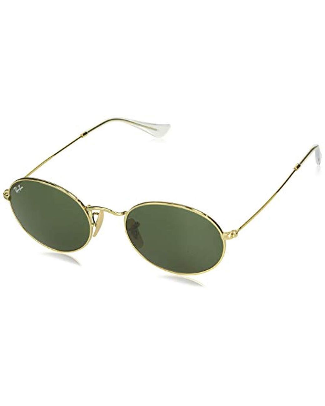 Ray Ban Rb3547 Icons Skinny Oval Sunglasses In Green Lyst