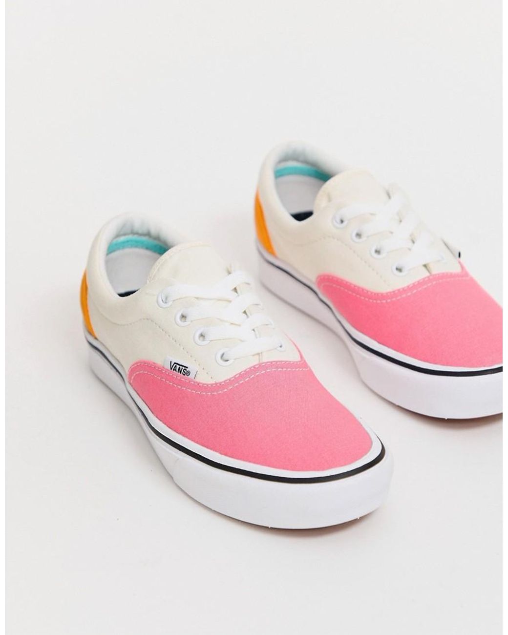 Vans Comfycush Era Colour Block Sneakers in Pink - Lyst