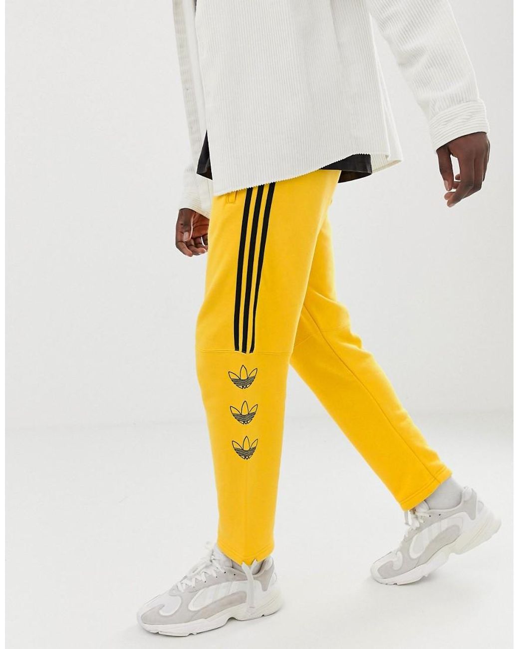 off white sweatpants yellow