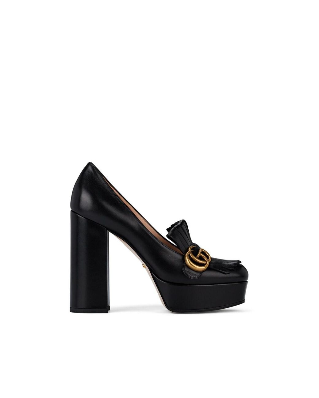 gucci marmont platform pumps
