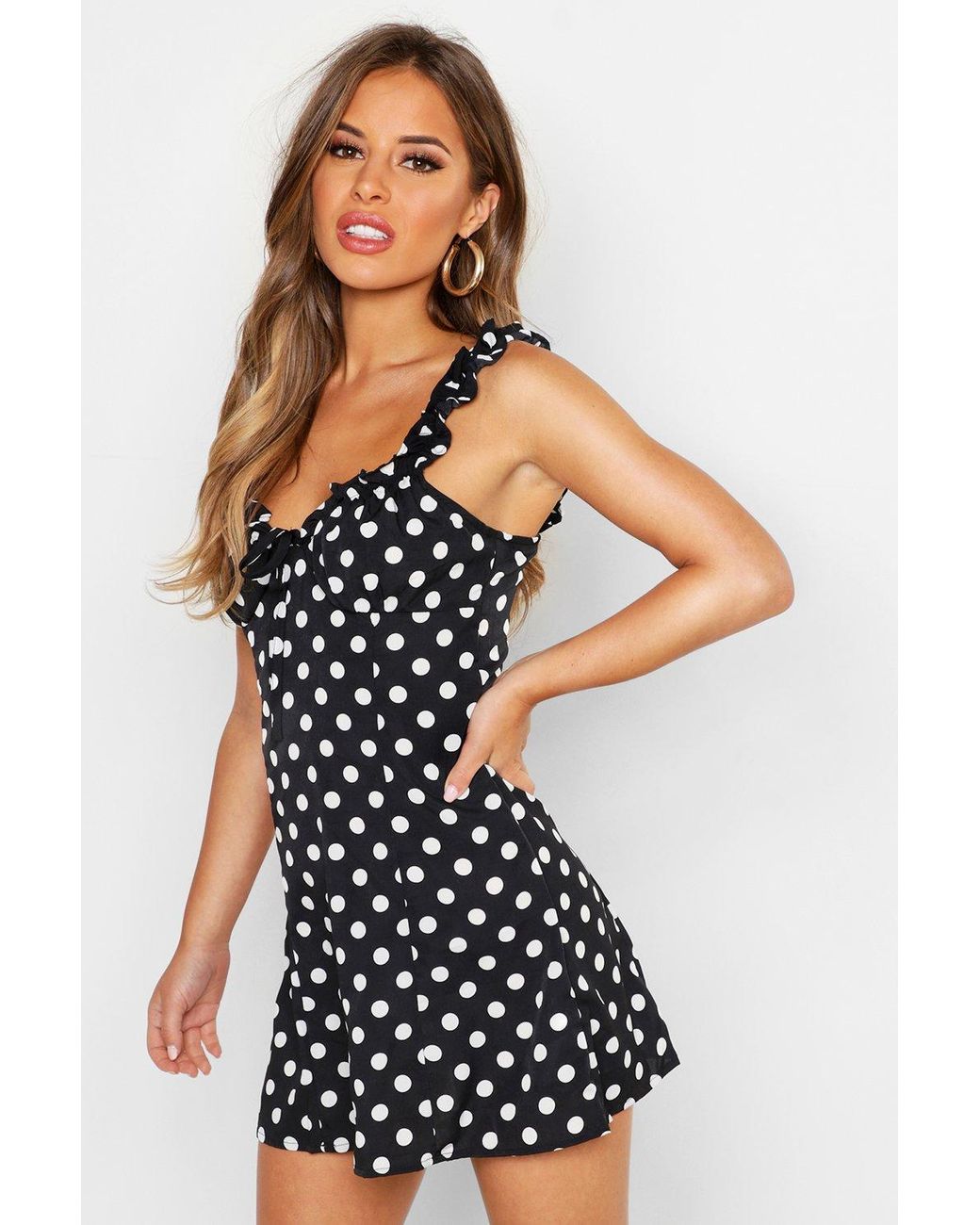 polka dot boohoo