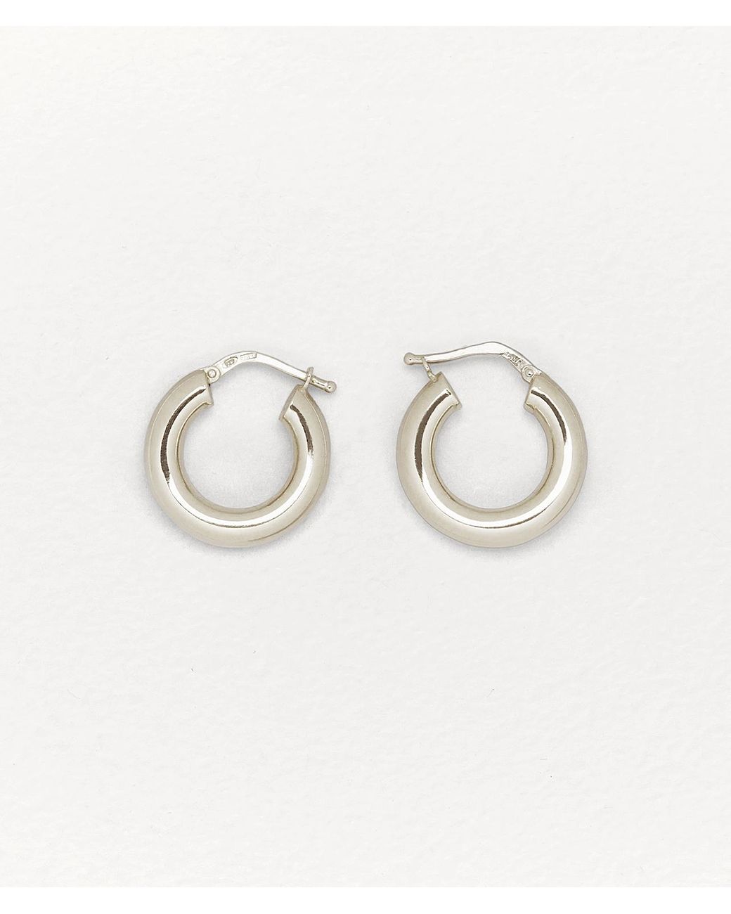 Bottega Veneta Earrings In Sterling Silver in Metallic - Lyst