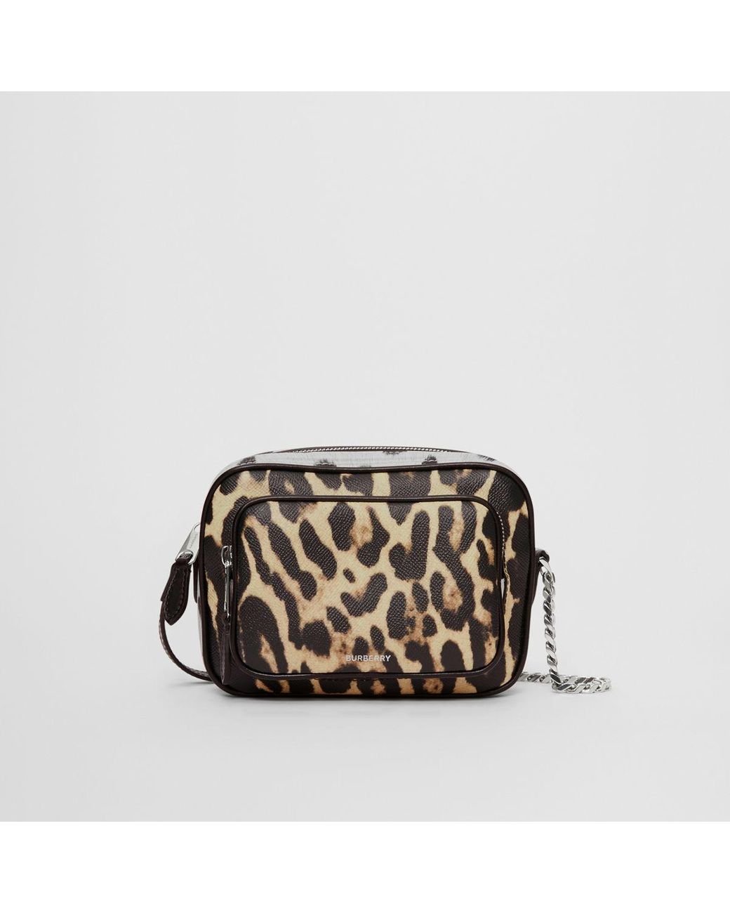 fluffy animal print bag