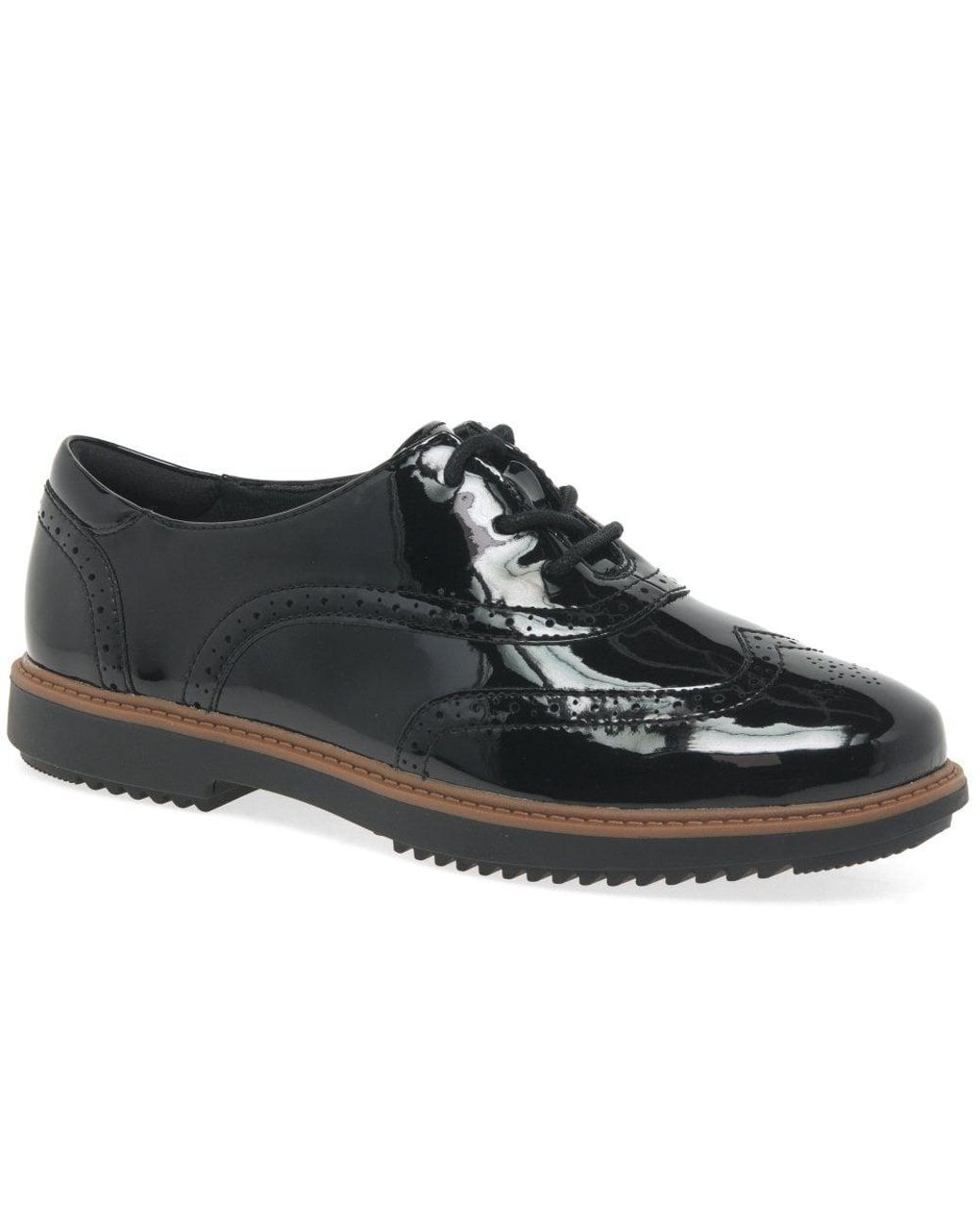 patent leather brogues ladies