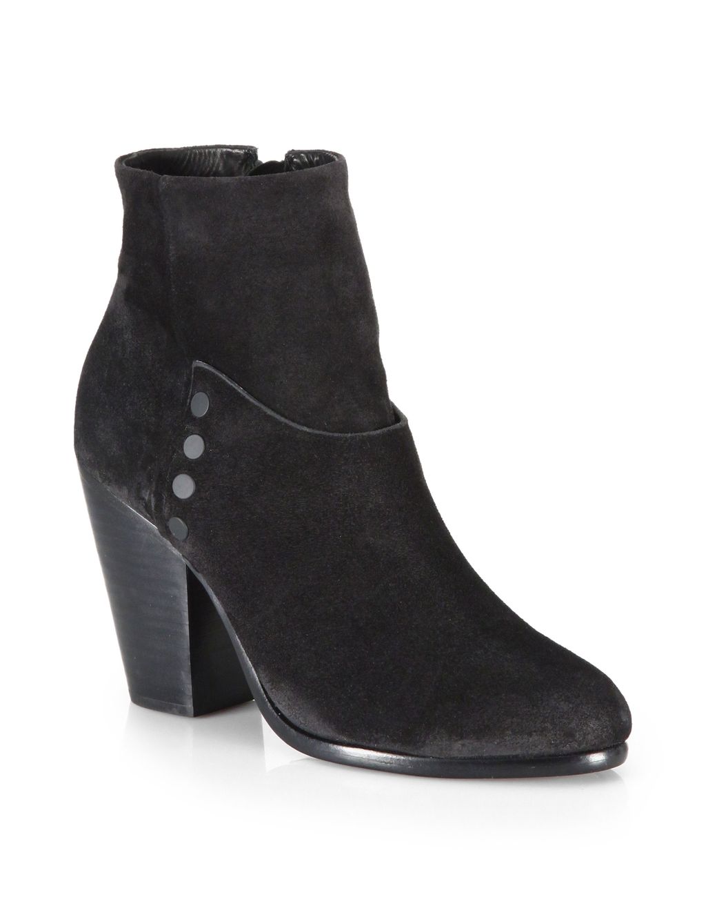 Rag & bone Kendall Suede Ankle Boots in Black - Save 50% | Lyst