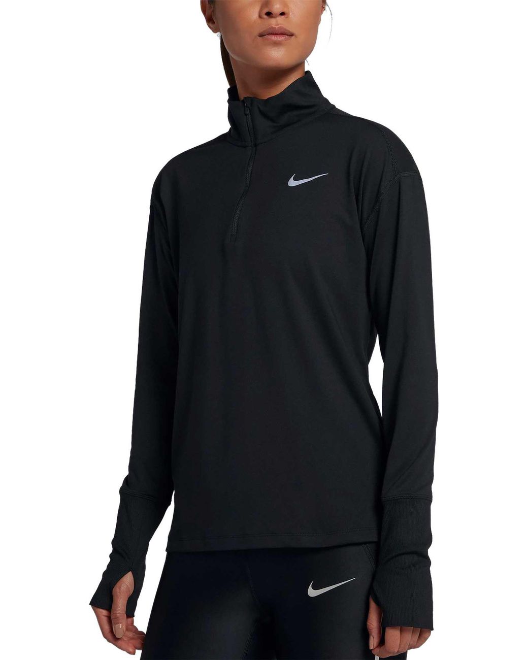 nike element 4.0 half zip black