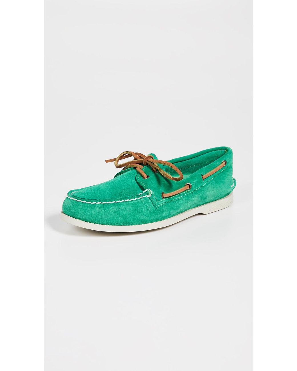 sperry top sider green sole