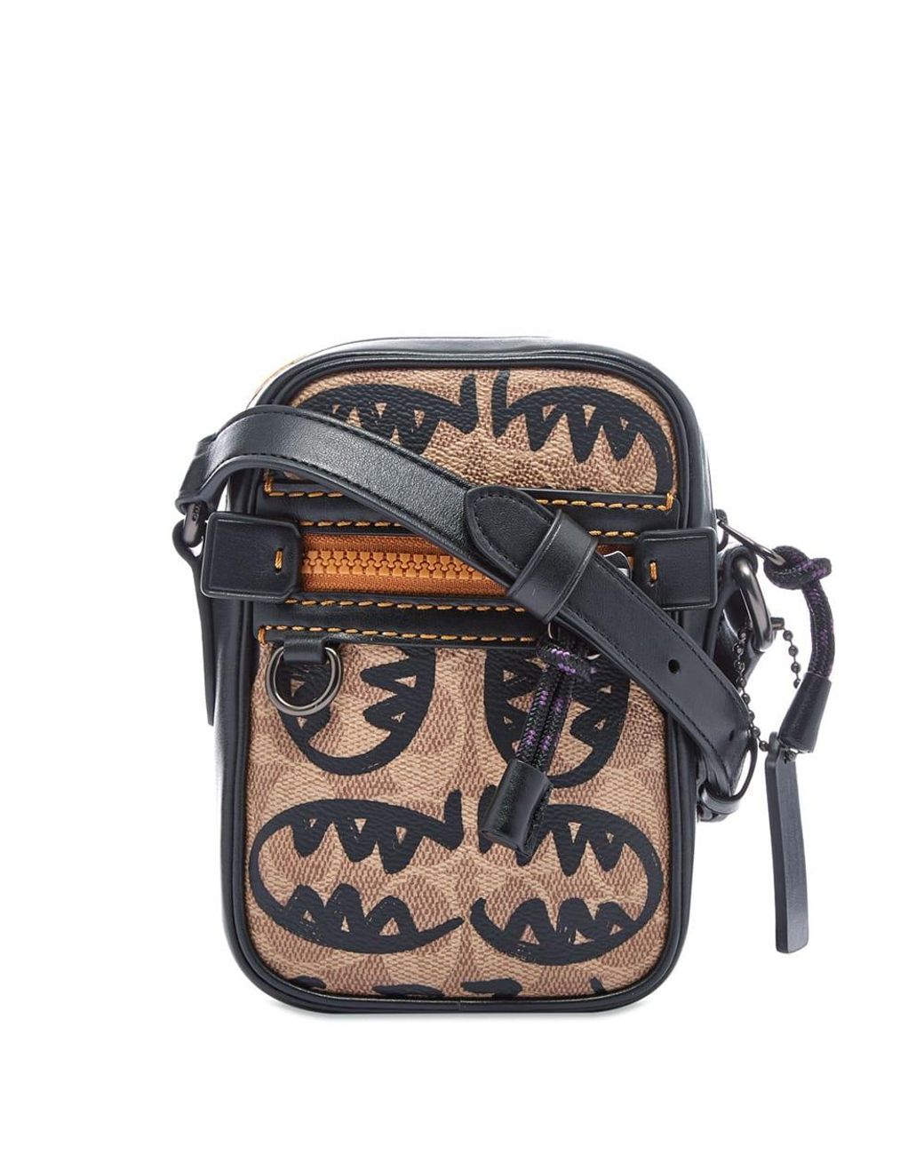 Men S Brown Guang Yu Signature Side Bag