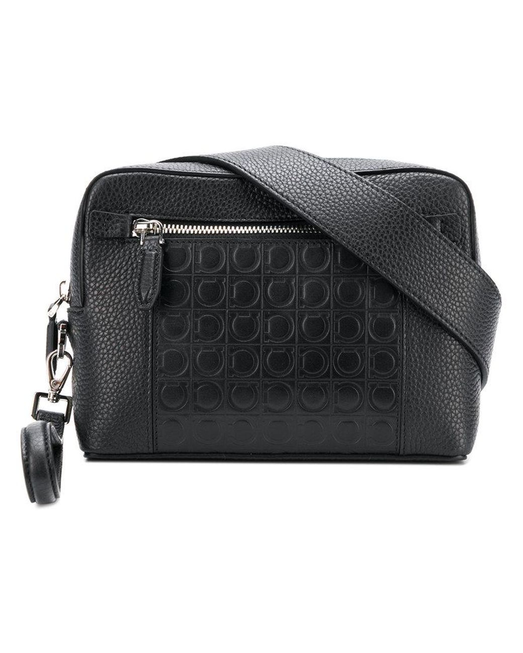 Bandoulière En Coloris Ferragamo Noir Lyst Gancio Sac À NwXP80knO