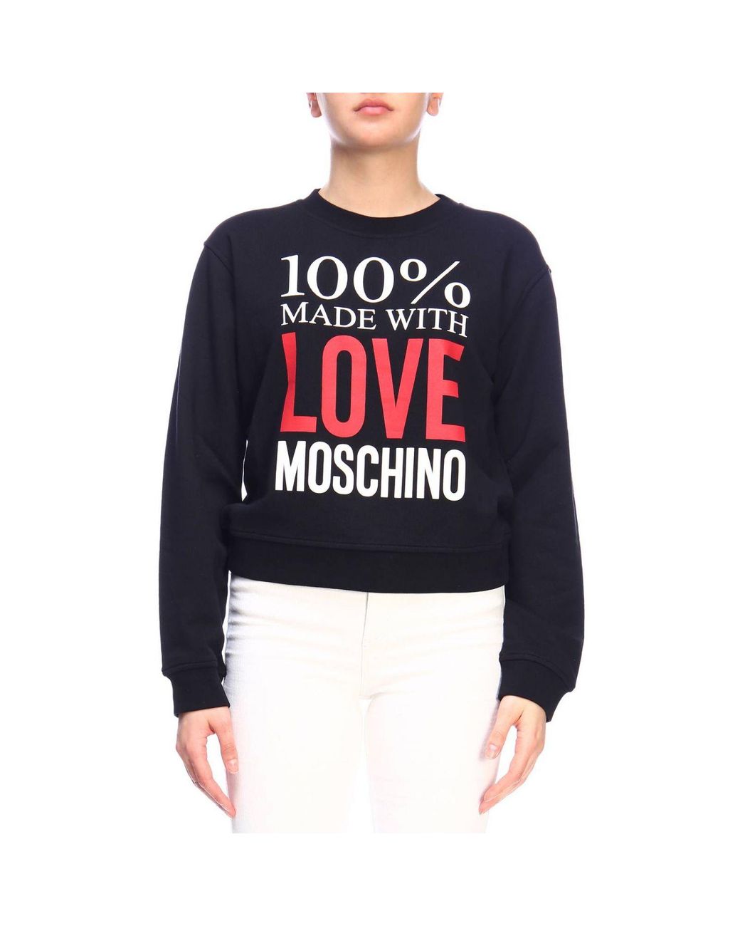 Love Moschino Sweater Women Moschino Love in Black - Lyst