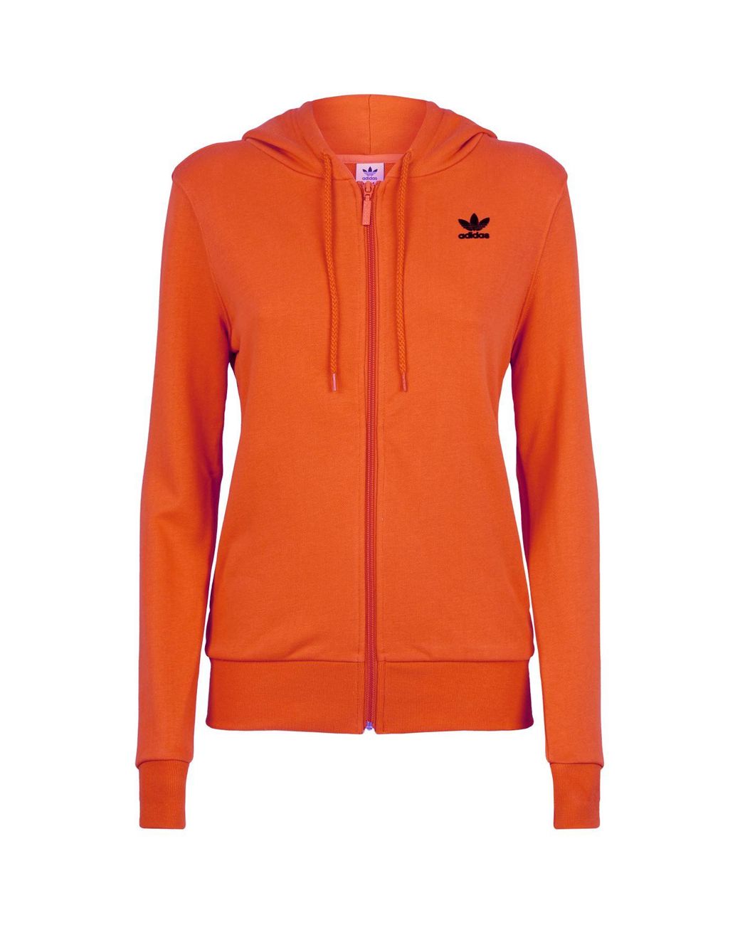 adidas hoodie orange stripes